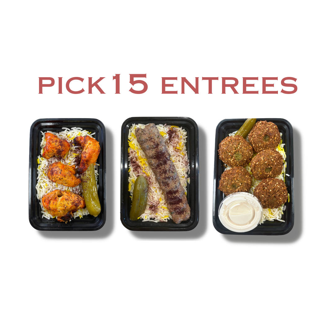 Pick Any 15 Entrees